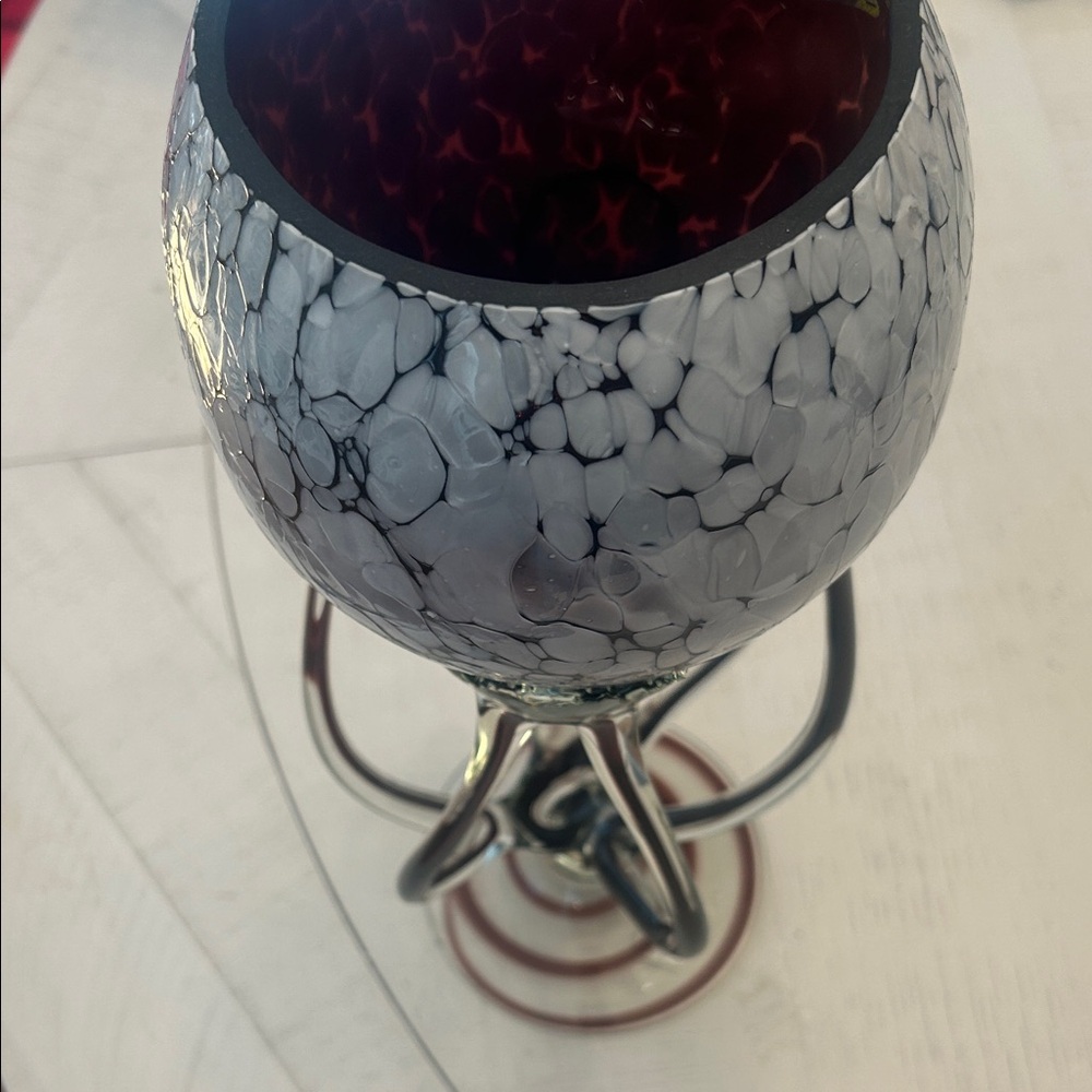 Josefina hand blown glass vintage octopus footed